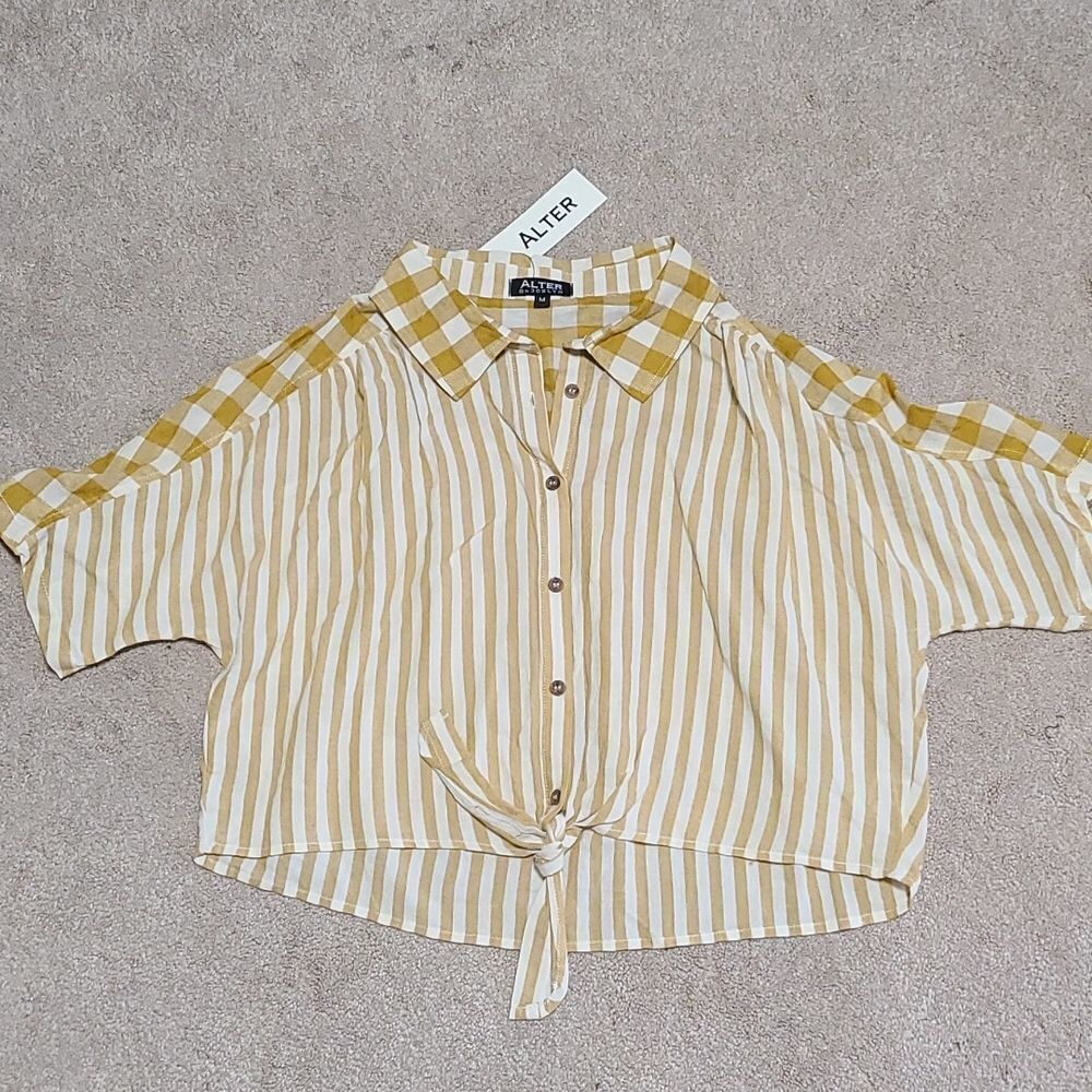 Alter MX Gingham top